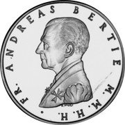Malta 2 Scvdi (Andrew Bertie) X# 145 FR ANDREAS BERTIE M M H H coin obverse Malta 2 Scvdi (Andrew Bertie) X# 145 FR ANDREAS BERTIE M M H H coin obverse