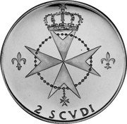 Malta 2 Scvdi (Angelo de Mojano) X# 25 2 SCVDI coin reverse Malta 2 Scvdi (Angelo de Mojano) X# 25 2 SCVDI coin reverse
