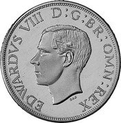 UK 2 Shill Edward VIII 1937 Proof EDWARDS VIII D G OMN REX coin obverse UK 2 Shill Edward VIII 1937 Proof EDWARDS VIII D G OMN REX coin obverse