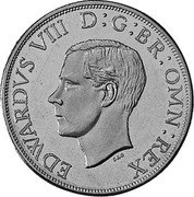 UK 2 Shillings (Edward VIII) EDWARDVS VIII D G BR OMN REX coin obverse UK 2 Shillings (Edward VIII) EDWARDVS VIII D G BR OMN REX coin obverse