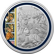 Australia 20 Cents (Animalia 35th Anniversary) 35 ANNIVERSARY OF ANIMALIA 20 coin reverse Australia 20 Cents (Animalia 35th Anniversary) 35 ANNIVERSARY OF ANIMALIA 20 coin reverse