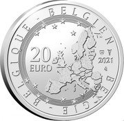 Belgium 20 Euro 100 years of Roger Ravel 2021 ☤ 20 EURO BELGIE BELGIQUE BELGIEN 2021 LL coin obverse Belgium 20 Euro 100 years of Roger Ravel 2021 ☤ 20 EURO BELGIE BELGIQUE BELGIEN 2021 LL coin obverse