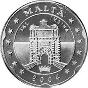 Malta 20 Euro Cent (Pattern) X# Pn5 MALTA 2004 TAL IMDINA coin obverse Malta 20 Euro Cent (Pattern) X# Pn5 MALTA 2004 TAL IMDINA coin obverse