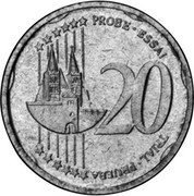 Slovakia 20 Euro Cent (Pattern) X# Pn5 PROBE ESSAI TRIAL PRUEBA 20 coin reverse Slovakia 20 Euro Cent (Pattern) X# Pn5 PROBE ESSAI TRIAL PRUEBA 20 coin reverse