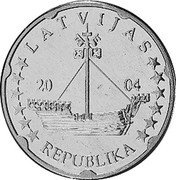 Latvia 20 Euro Cent (trial - pattern) X# Pn5 LATVIJAS REPUBLIKA 20 04 coin obverse Latvia 20 Euro Cent (trial - pattern) X# Pn5 LATVIJAS REPUBLIKA 20 04 coin obverse