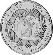 Latvia 20 Euro Cent (trial - pattern) X# Pn5 TRIAL ESSAI PRUEBA MUSTEN 20 coin reverse Latvia 20 Euro Cent (trial - pattern) X# Pn5 TRIAL ESSAI PRUEBA MUSTEN 20 coin reverse