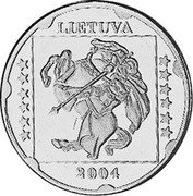Lithuania 20 Euro Cent (trial - pattern) X# Pn5 LIETUVA 2004 coin obverse Lithuania 20 Euro Cent (trial - pattern) X# Pn5 LIETUVA 2004 coin obverse