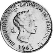 Luxembourg 20 Francs (Charlotte) X# M2 CHARLOTTE GRANDE-DUCHESSE DE LUXEMBOURG J N LEFEVRE 1963 coin obverse Luxembourg 20 Francs (Charlotte) X# M2 CHARLOTTE GRANDE-DUCHESSE DE LUXEMBOURG J N LEFEVRE 1963 coin obverse