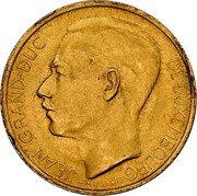 Luxembourg 20 Francs Coronation of Jean 1964(b) X# M4 JEAN GRAND-DUC DE LUXEMBOURG J.N. LEFEVRE coin obverse Luxembourg 20 Francs Coronation of Jean 1964(b) X# M4 JEAN GRAND-DUC DE LUXEMBOURG J.N. LEFEVRE coin obverse
