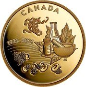 Canada 200 Dollars (100th Anniversary of the Discovery of Insulin) ELIZABETH II D G REGINA 200 DOLLARS coin obverse Canada 200 Dollars (100th Anniversary of the Discovery of Insulin) ELIZABETH II D G REGINA 200 DOLLARS coin obverse