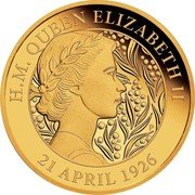Australia 25 Dollars Queen Elizabeth II's 95th Birthday 2021 P H M QUEEN ELIZABETH II 21 APRIL 1926 P coin reverse Australia 25 Dollars Queen Elizabeth II's 95th Birthday 2021 P H M QUEEN ELIZABETH II 21 APRIL 1926 P coin reverse