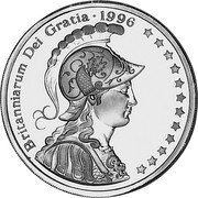 UK 25 Euro (Lord Nelson -Piedfort) X# P101 BRITANNIARUM DEI GRATIA 1996 coin obverse UK 25 Euro (Lord Nelson -Piedfort) X# P101 BRITANNIARUM DEI GRATIA 1996 coin obverse