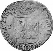 Netherlands 3 Guldens Standing Female Figure 1682 Dog KM# 56.1 MO NO ARG ORD D GEL C Z 16 82 3 G coin obverse Netherlands 3 Guldens Standing Female Figure 1682 Dog KM# 56.1 MO NO ARG ORD D GEL C Z 16 82 3 G coin obverse