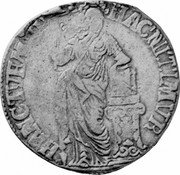Netherlands 3 Guldens Standing Female Figure 1682 Dog KM# 56.1 HAC NITIMVR HANC TVEMVR coin reverse Netherlands 3 Guldens Standing Female Figure 1682 Dog KM# 56.1 HAC NITIMVR HANC TVEMVR coin reverse