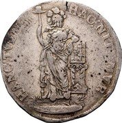 Netherlands 3 Guldens Gelderland Province Figure 1694 Unicorn KM# 56.2 HAC NITIMVR HANC TVEMVR coin reverse