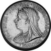 Ireland 3 Shillings (Victoria) X# 2 VICTORIA DEI GRA HIBERNIA & REGINA coin obverse Ireland 3 Shillings (Victoria) X# 2 VICTORIA DEI GRA HIBERNIA & REGINA coin obverse