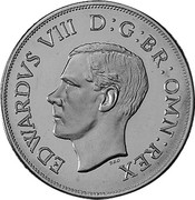UK 2 Shillings 6 Pense King Edward VIII 1936 Proof EDWARDS VIII D G BR OMN REX coin obverse