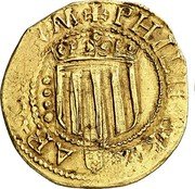 Spain 4 Escudos Felipe III ND (1604-1621)  PHILIPVS REX ARAGORNVM coin obverse Spain 4 Escudos Felipe III ND (1604-1621)  PHILIPVS REX ARAGORNVM coin obverse