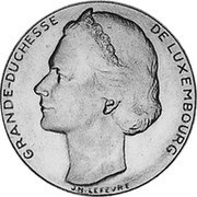 Luxembourg 40 Francs (Grand Duchesse of Luxembourg) X# M8 GRANDE DUCHESSE DE LUXEMBOURG J M LEFEVRE coin obverse Luxembourg 40 Francs (Grand Duchesse of Luxembourg) X# M8 GRANDE DUCHESSE DE LUXEMBOURG J M LEFEVRE coin obverse