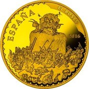 Spain 400 Euro El Bosco 2016 Proof ESPAÑA 2016 EL BOSCO coin reverse Spain 400 Euro El Bosco 2016 Proof ESPAÑA 2016 EL BOSCO coin reverse