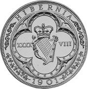 Ireland 48 Pence (Edward VII) X# 14 HIBERNIA 1901 XXXX VIII coin reverse Ireland 48 Pence (Edward VII) X# 14 HIBERNIA 1901 XXXX VIII coin reverse