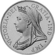 Ireland XXXX VIII Pence Victoria 1901 Proof X# 11 VICTORIA DEI GRATIA IND IMP coin obverse Ireland XXXX VIII Pence Victoria 1901 Proof X# 11 VICTORIA DEI GRATIA IND IMP coin obverse