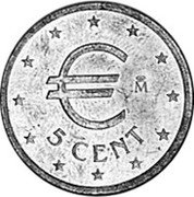 Spain 5 Cent KM# Pn17 Euro Coinage € 5 CENT M coin obverse