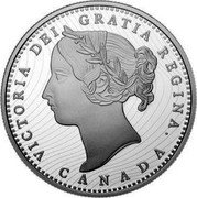 Canada 5 Cents 150th Anniversary of First National Coinage 2020 Proof VICTORIA DEI GRATIA REGINA CANADA coin obverse Canada 5 Cents 150th Anniversary of First National Coinage 2020 Proof VICTORIA DEI GRATIA REGINA CANADA coin obverse