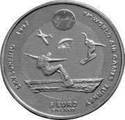 Finland 5 Euro (1st World Air Games in Turkey) X# 44 SKYSURFING 1997 1ST WORLD AIR GAMES IN TURKEY 5 EURO FINLAND coin obverse Finland 5 Euro (1st World Air Games in Turkey) X# 44 SKYSURFING 1997 1ST WORLD AIR GAMES IN TURKEY 5 EURO FINLAND coin obverse