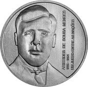 Portugal 5 Euro Aristides de Sousa Mendes- Never Forget 2021 ARISTIDES DE SOUSA MENDES 1885 - 1954 UM JUSTO ENTRE AS NAÇOES coin reverse