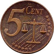 UK 5 Euro Cent Elizabeth II - pattern 2003 X# Pn12 5 CENT coin reverse UK 5 Euro Cent Elizabeth II - pattern 2003 X# Pn12 5 CENT coin reverse