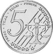 Estonia 5 Euro Cent (Probe) X# Pn3 PROBE TRIAL ESSAI PRUEBA 5 coin reverse Estonia 5 Euro Cent (Probe) X# Pn3 PROBE TRIAL ESSAI PRUEBA 5 coin reverse