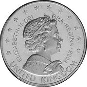 UK 5 Euro (Elizabeth II -pattern) X# Pn27 UNITED KINGDOM ELIZABETH II DEI GRA REGINA 2006 coin obverse UK 5 Euro (Elizabeth II -pattern) X# Pn27 UNITED KINGDOM ELIZABETH II DEI GRA REGINA 2006 coin obverse