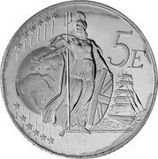 UK 5 Euro (Elizabeth II - pattern) X# Pn9 5 E coin reverse UK 5 Euro (Elizabeth II - pattern) X# Pn9 5 E coin reverse