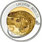 Luxembourg 5 Euro Lacerta Agilis 2021 Proof LACERTA AGILIS 5 EURO coin reverse Luxembourg 5 Euro Lacerta Agilis 2021 Proof LACERTA AGILIS 5 EURO coin reverse