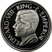 Australia 5 Shillings (1 Crown) (Edward VIII) X# M41 EDWARD VIII KING E EMPEROR coin obverse Australia 5 Shillings (1 Crown) (Edward VIII) X# M41 EDWARD VIII KING E EMPEROR coin obverse
