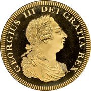 Australia 5 Shillings George III New South Wales 1808 (2007) Proof X# 1g GEORGIUS III DEI GRATIA REX. coin obverse Australia 5 Shillings George III New South Wales 1808 (2007) Proof X# 1g GEORGIUS III DEI GRATIA REX. coin obverse