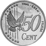 UK 50 Cent Elizabeth II - pattern 2002 Proof X# Pn6a 50 CENT TRIAL ESSAI PRUEBA coin reverse UK 50 Cent Elizabeth II - pattern 2002 Proof X# Pn6a 50 CENT TRIAL ESSAI PRUEBA coin reverse