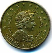 UK 50 Cent Elizabeth II - pattern 2002 X# Pn6 UNITED KINGDOM ELIZABETH II DEI GRA REGINA 2002 coin obverse UK 50 Cent Elizabeth II - pattern 2002 X# Pn6 UNITED KINGDOM ELIZABETH II DEI GRA REGINA 2002 coin obverse