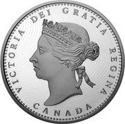 Canada 50 Cents 150th Anniversary of First National Coinage 2020 Proof VICTORIA DEI GRATIA REGINA CANADA coin obverse Canada 50 Cents 150th Anniversary of First National Coinage 2020 Proof VICTORIA DEI GRATIA REGINA CANADA coin obverse