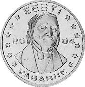 Estonia 50 Euro Cent (Karl Ernst Von Baer - pattern) X# Pn6 EESTI VABARIIK 2004 coin obverse Estonia 50 Euro Cent (Karl Ernst Von Baer - pattern) X# Pn6 EESTI VABARIIK 2004 coin obverse