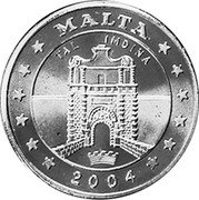 Malta 50 Euro Cent (Pattern) X# Pn6 MALTA 2004 TAL IMDINA coin obverse Malta 50 Euro Cent (Pattern) X# Pn6 MALTA 2004 TAL IMDINA coin obverse