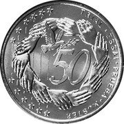 Malta 50 Euro Cent (Pattern) X# Pn6 50 TRIAL ESSAI PRUEBA MUSTER coin reverse Malta 50 Euro Cent (Pattern) X# Pn6 50 TRIAL ESSAI PRUEBA MUSTER coin reverse