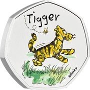 UK 50 Pence Tigger 2021 Brilliant Uncirculated (BU) TIGGER © DISNEY coin reverse UK 50 Pence Tigger 2021 Brilliant Uncirculated (BU) TIGGER © DISNEY coin reverse