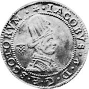 UK 80 Shillings (Scotland Hat Piece) MB# 154 IACOBVSG D G R SCOTO RVM coin obverse UK 80 Shillings (Scotland Hat Piece) MB# 154 IACOBVSG D G R SCOTO RVM coin obverse