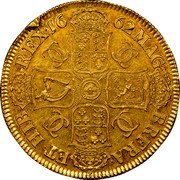 UK Crown Charles II 1662 Rare KM# PnA33 MAG BR FRA ET HIB REX 1662 coin reverse UK Crown Charles II 1662 Rare KM# PnA33 MAG BR FRA ET HIB REX 1662 coin reverse