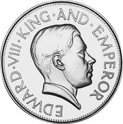 UK Crown Edward VIII 1936 Proof X# M4 EDWARD VIII KING & EMPEROR coin obverse UK Crown Edward VIII 1936 Proof X# M4 EDWARD VIII KING & EMPEROR coin obverse