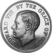 UK Crown (Edward VIII) X# M10 EDWARD VIII BY THE GRACE OF GOD coin obverse
