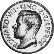 UK Crown (Edward VIII) X# M1 EDWARD VIII KING & EMPEROR coin obverse