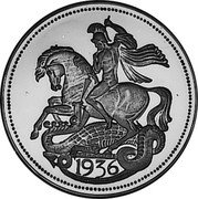 UK Crown (Edward VIII) X# M5 1936 coin reverse